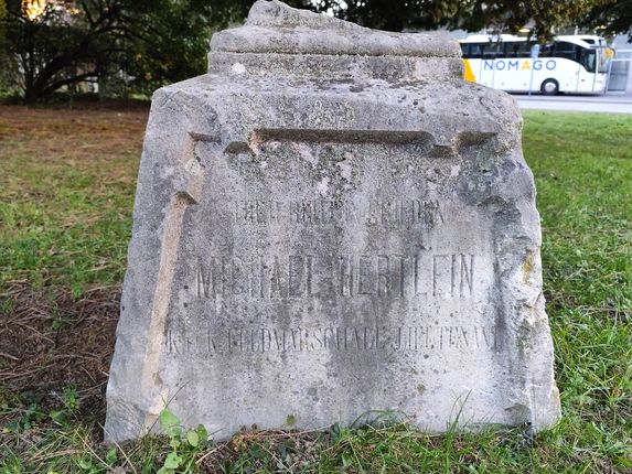 . Gravestone of the Austrian soldier Michael Hertlein &copy;Photo: Blaž Kosovel