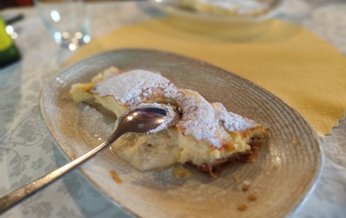 . The legendary pancake from Kekec Inn (half portion). &copy;Photo: Blaž Kosovel