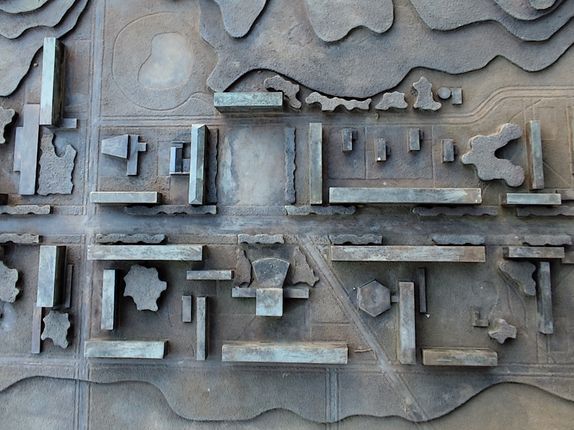 Model of the original plan. Photo: Blaž Kosovel.  