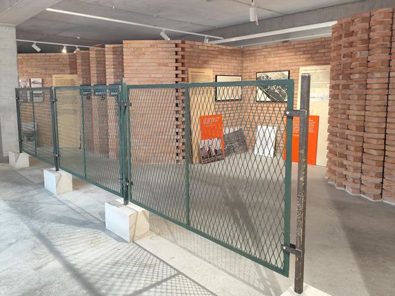 . Former green border fence, today exhibited in the EPIC – City on the Border Museum. &copy;Photo: Blaž Kosovel