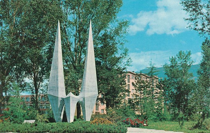 Ikarus - spomenik Edvardu Rusjanu, vir: Goriški muzej.  